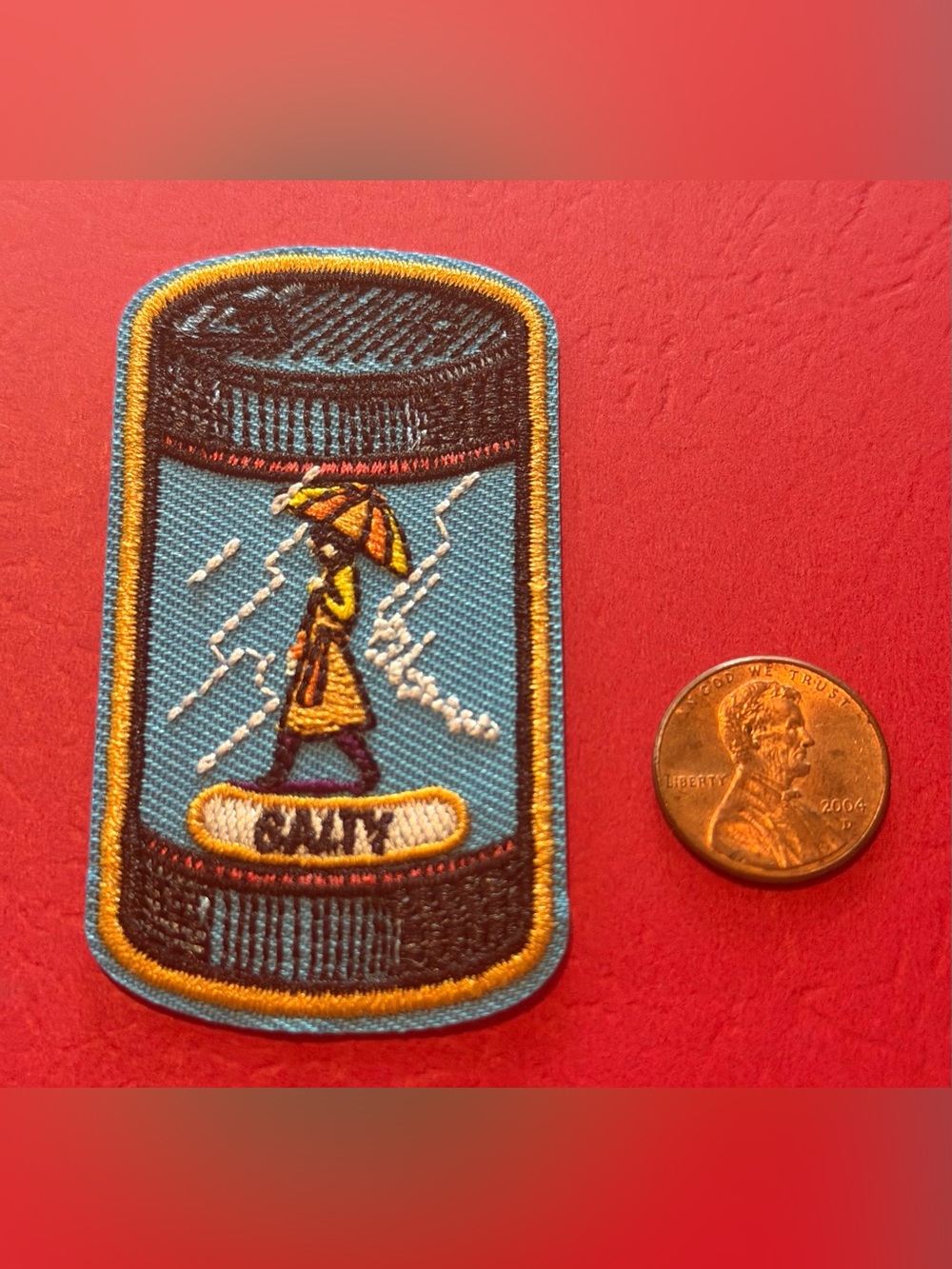 Embroidered Rainwalker Patch - Yellow & Teal